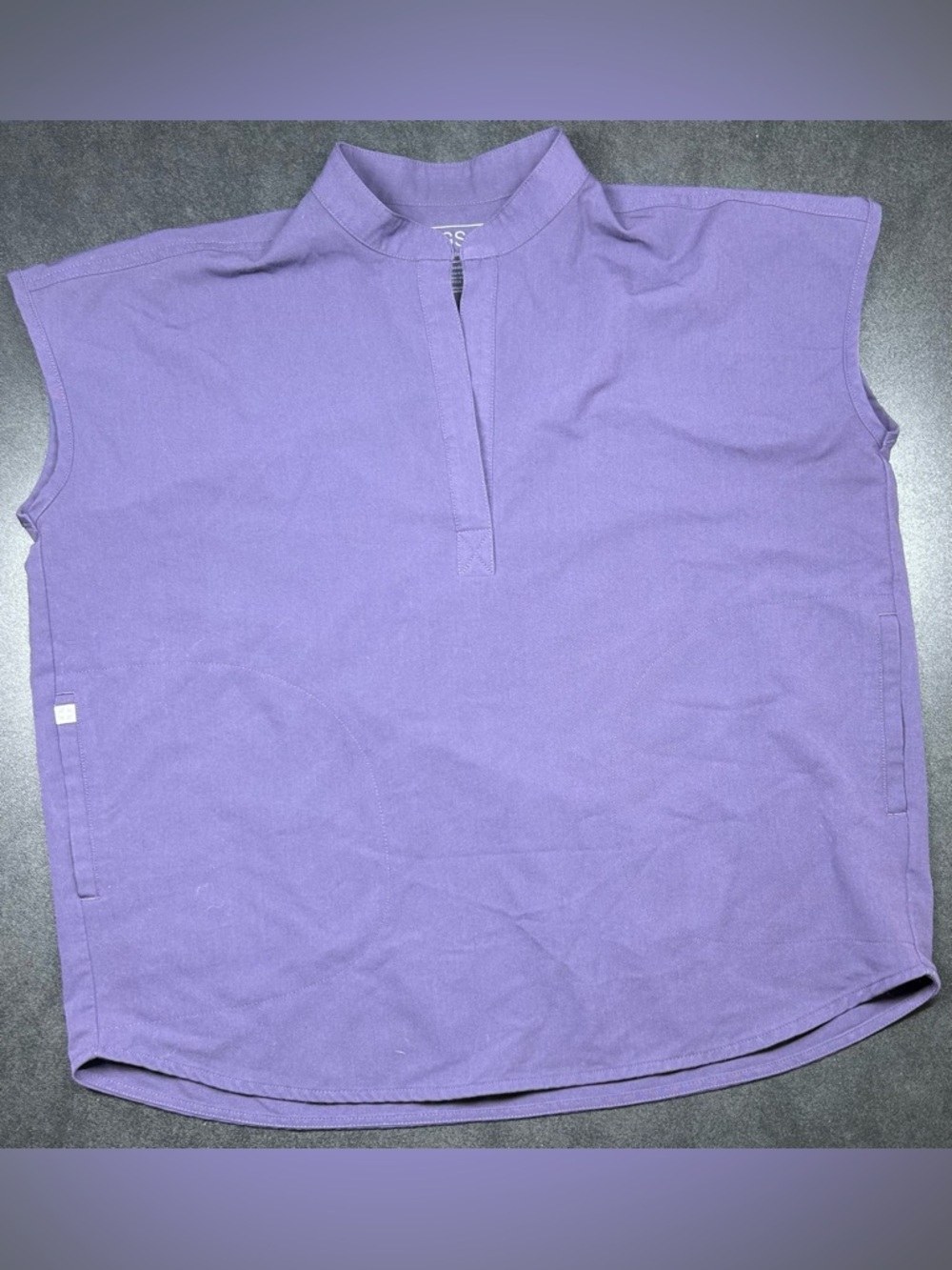 FIGS Women's Size S Rafaela Technical Collection Solid Purple Lavender Scrub Top